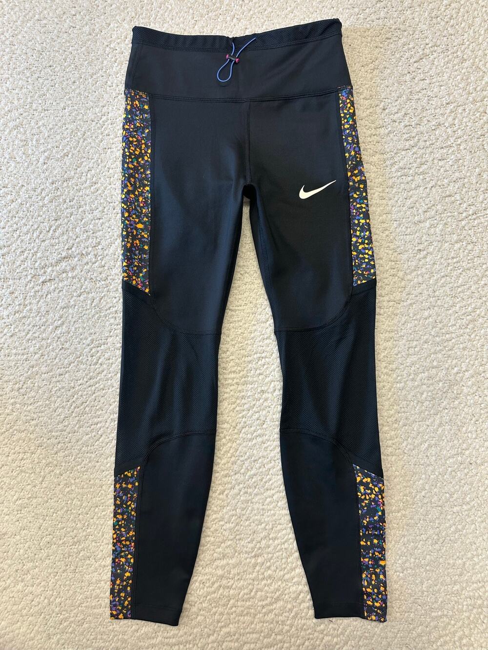 Nike Womens Dri Fit Icon Clash Running Leggings Small
